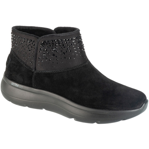Schuhe Damen Boots Skechers On-The-GO Encore - Winter Gleam Schwarz