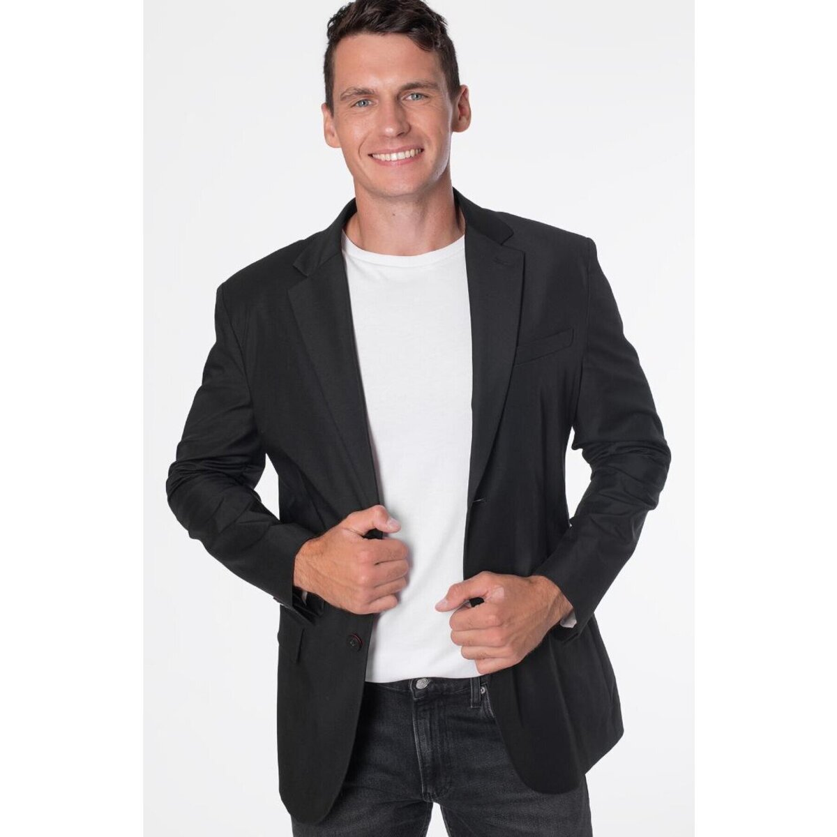 Kleidung Herren Jacken / Blazers Guess M4YN00 WG9Z2 Schwarz