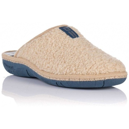 Schuhe Damen Hausschuhe Nordikas 1718 TEDDY Beige