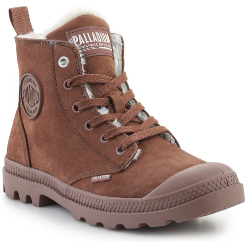 Schuhe Damen Boots Palladium PAMPA HI ZIP WL 95982-292-M Pine Bark Braun