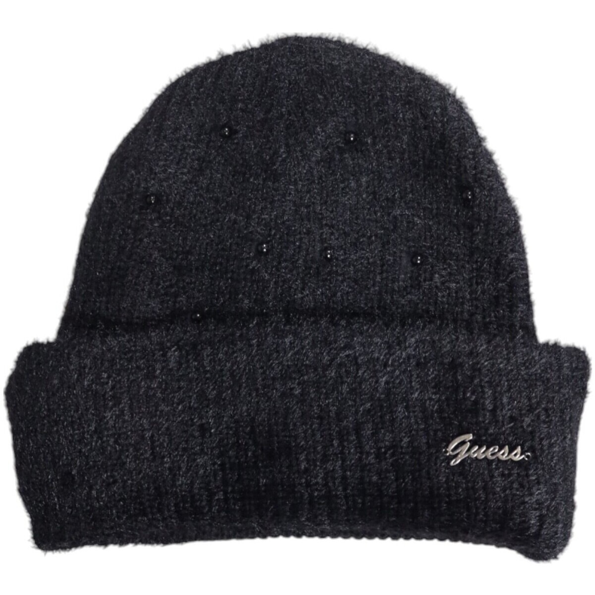 Accessoires Damen Mütze Guess TERESA PEARLS BEANIE SWTR W4BZ33 Z2740 Schwarz