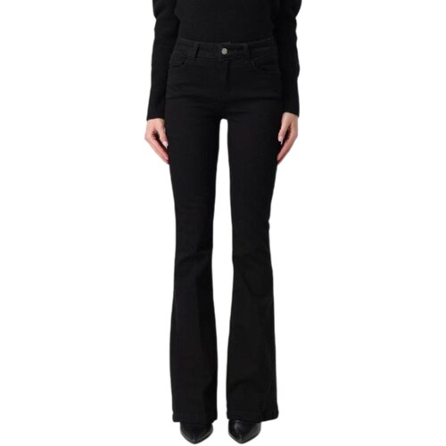 Kleidung Damen Straight Leg Jeans Liu Jo UF4058DS015 Schwarz