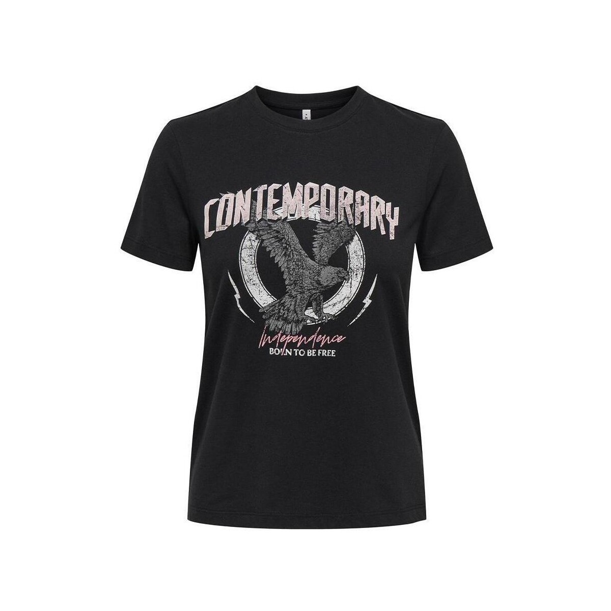 Kleidung Damen T-Shirts & Poloshirts Only 15330960 Schwarz