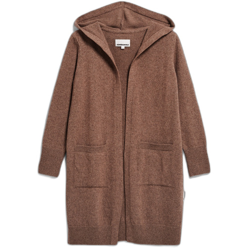 Kleidung Damen Strickjacken Armedangels Cardigan capuche femme  Warmaa Beige