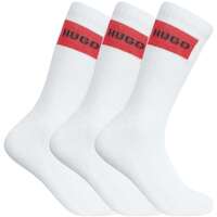 Accessoires Herren Socken & Strümpfe BOSS 3er-Pack Viertelsocken mit Label Weiss