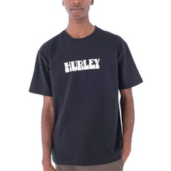 Kleidung Herren T-Shirts & Poloshirts Hurley WORM TEE Schwarz