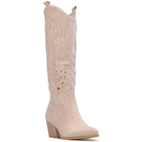 Schuhe Damen Stiefel La Modeuse 73494_P173412 Beige