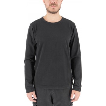 Devid Label  T-Shirts & Poloshirts Marmoriertes Langarm-T-Shirt günstig online kaufen