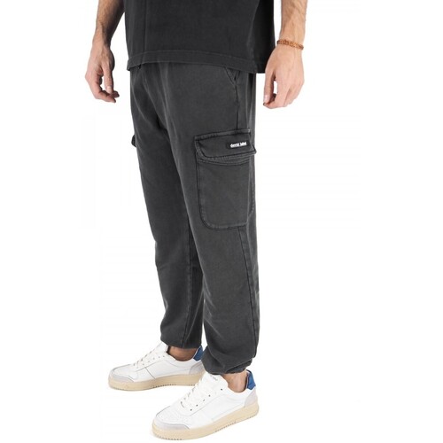 Devid Label Aberdeen-Fleece-Hose Schwarz