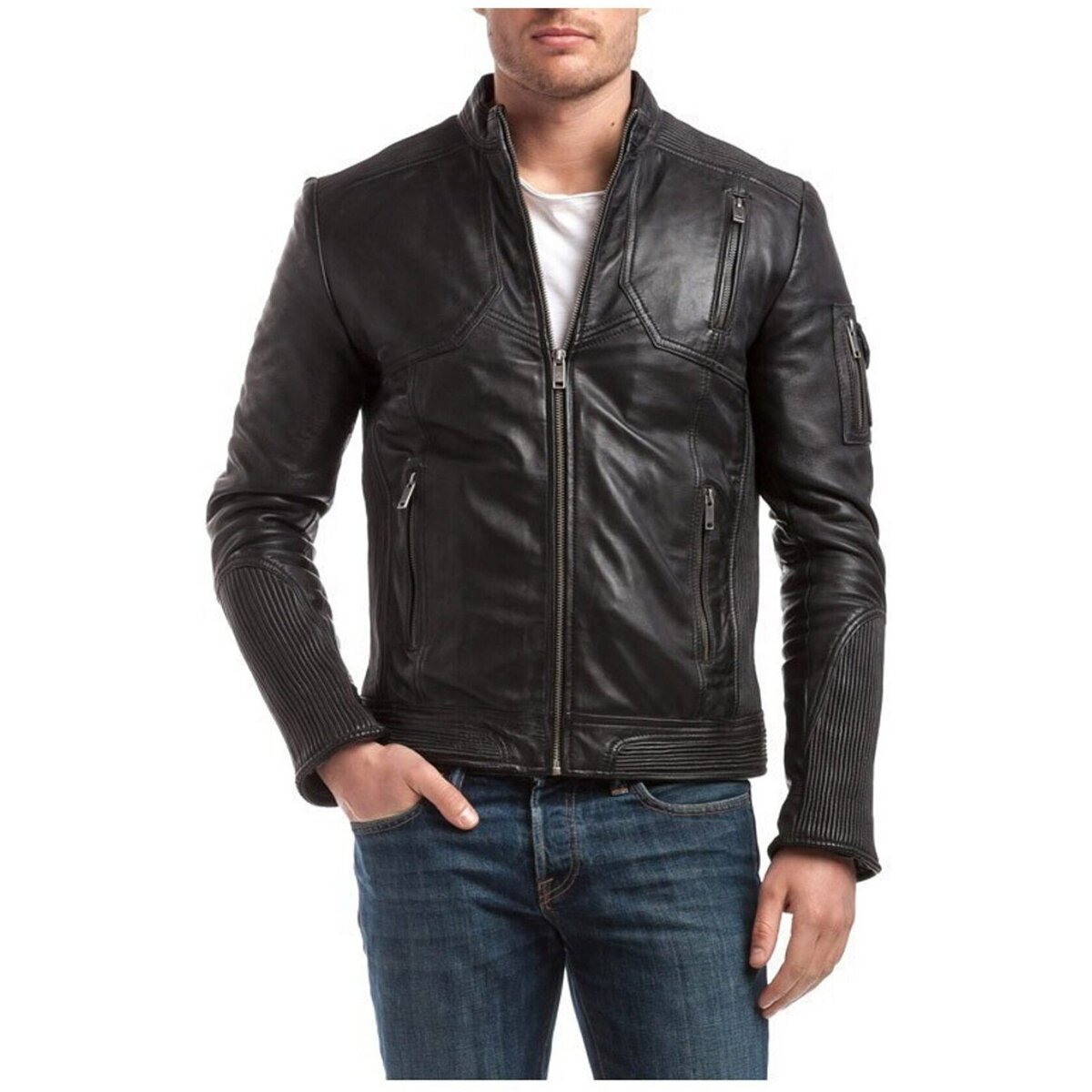 Kleidung Herren Jacken Guns CHOPPER_VINTAGE_BLACK Schwarz