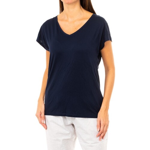 Kleidung Damen T-Shirts Tommy Hilfiger 1487904682-416 Marine