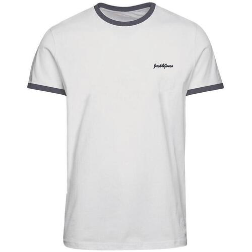 Kleidung Herren T-Shirts & Poloshirts Jack & Jones 12274814 Weiss