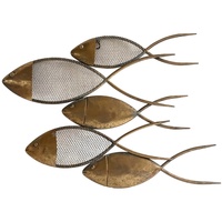 Home Statuetten und Figuren Signes Grimalt Fisch-Wandornament Gold