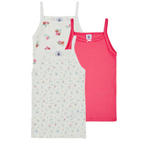 Kleidung Mädchen Tops Petit Bateau 3 CHEMISES BRETELLES Rosa