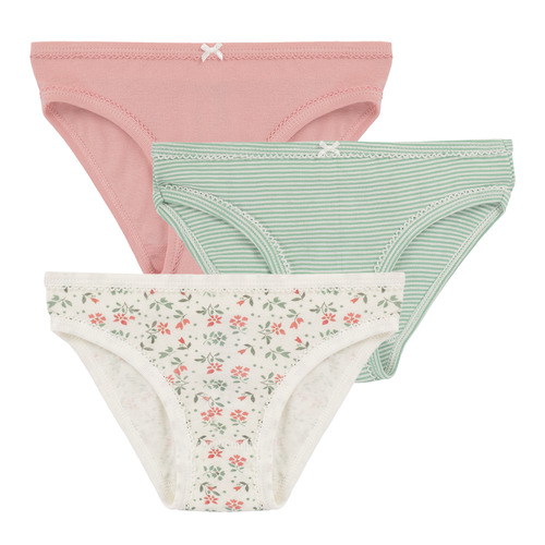Unterwäsche Mädchen Damenslips Petit Bateau 3 CULOTTES Multicolor