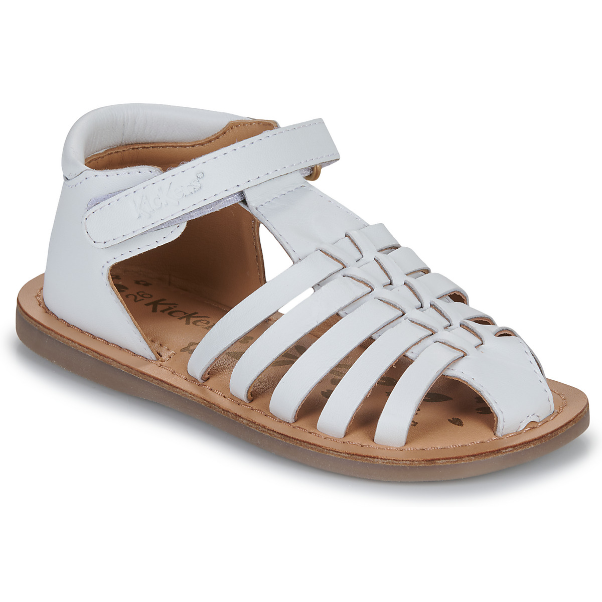 Schuhe Mädchen Sandalen / Sandaletten Kickers KICK DILOLA Weiss