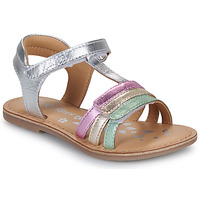 Schuhe Mädchen Sandalen / Sandaletten Kickers DIAMANTO Silbern / Multicolor