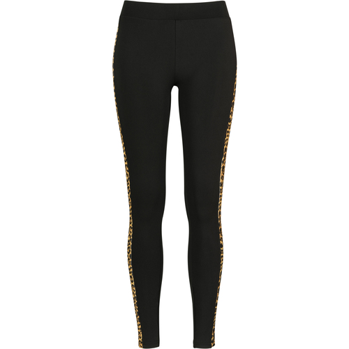 Kleidung Damen Leggings Urban Classics Legging femme Urban Classic Striped Schwarz