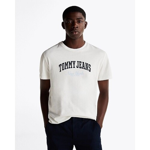 Kleidung Herren T-Shirts Tommy Hilfiger DM0DM20362 Weiss