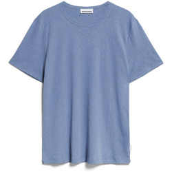 Kleidung Herren T-Shirts Armedangels T-shirt  Kolmaaro Linen Blau