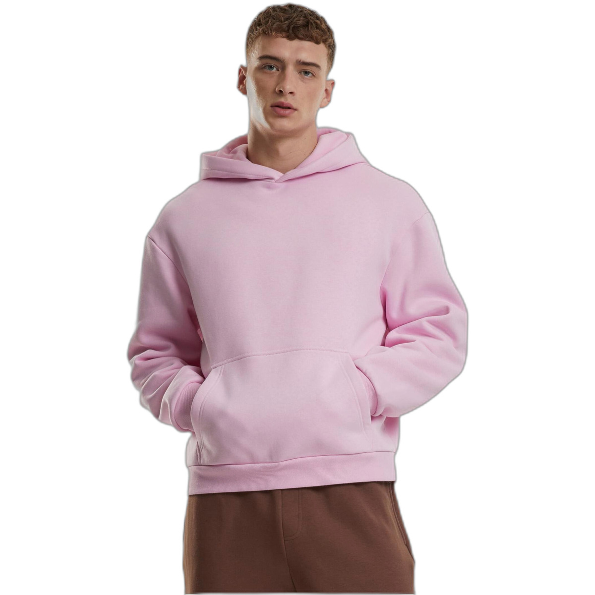 Kleidung Herren Sweatshirts Urban Classics Sweatshirt à capuche moelleux Rosa