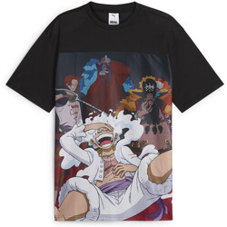 Kleidung Herren T-Shirts Puma T-shirt imprimé intégral  X One Piece Schwarz