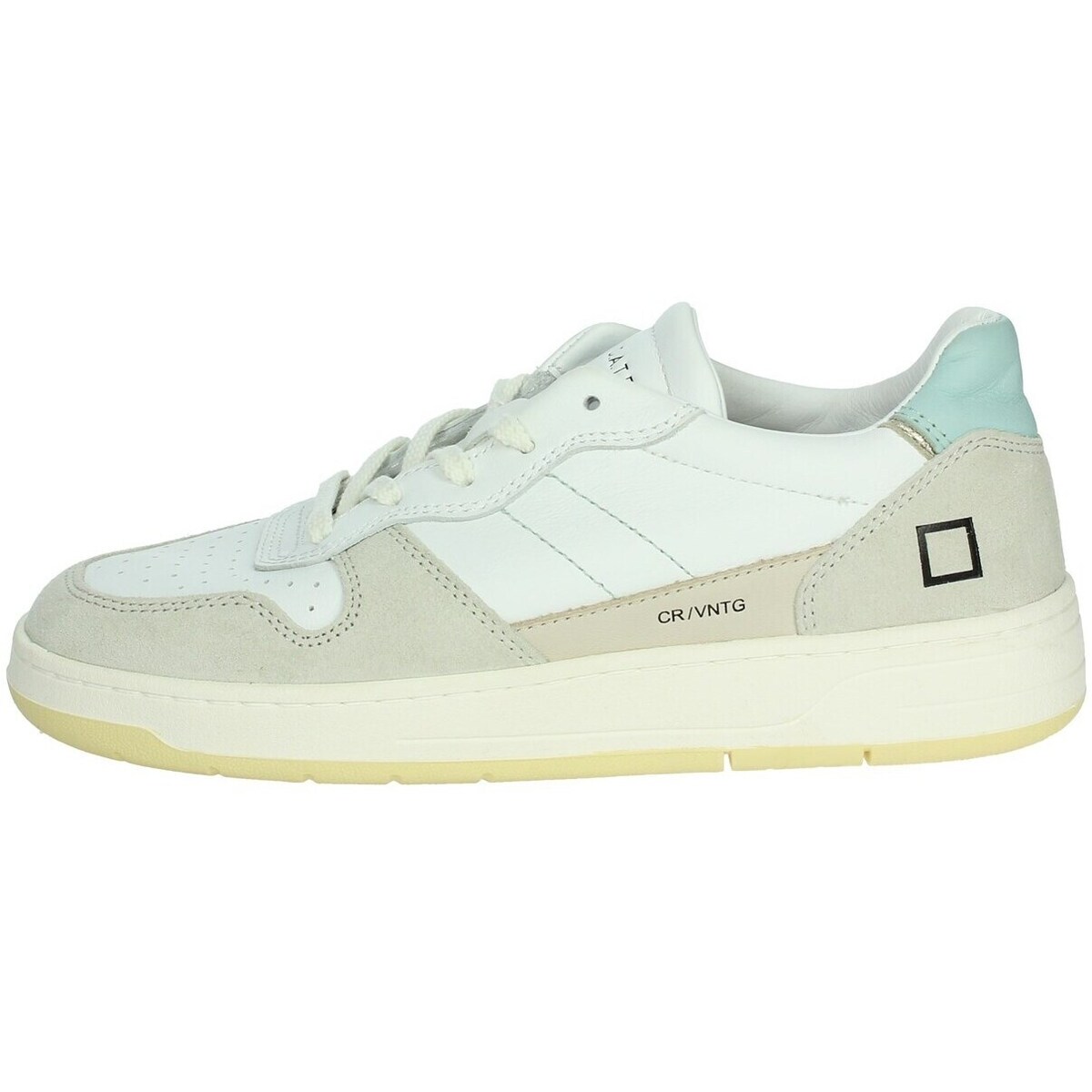Schuhe Damen Sneaker High Date W401-C2-VC-WW Weiss