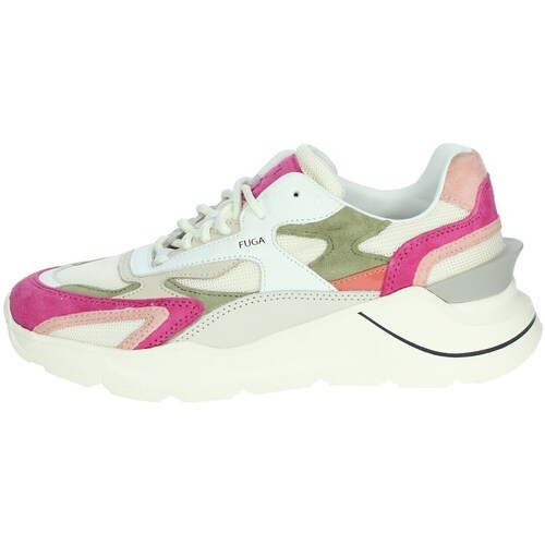 Schuhe Damen Sneaker High Date W401-FM-CO-WF Weiss