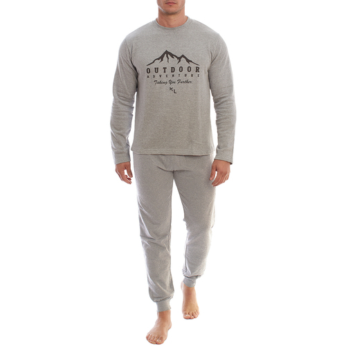 Kleidung Herren Pyjamas/ Nachthemden Kisses&Love KLP4-301970 Grau