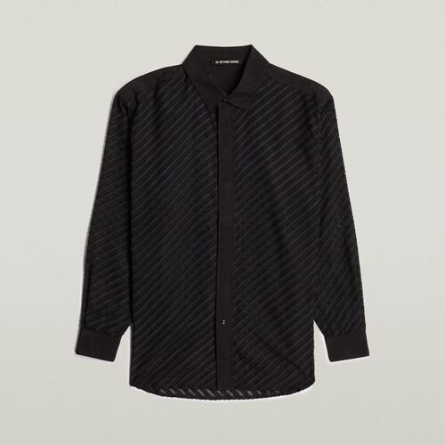 Kleidung Damen Hemden G-Star Raw D25406-D404 BOYFRIEND SHIRT-8908 BLACK Schwarz
