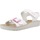 Schuhe Mädchen Sandalen / Sandaletten Geox J SANDAL COSTAREI GI Weiss