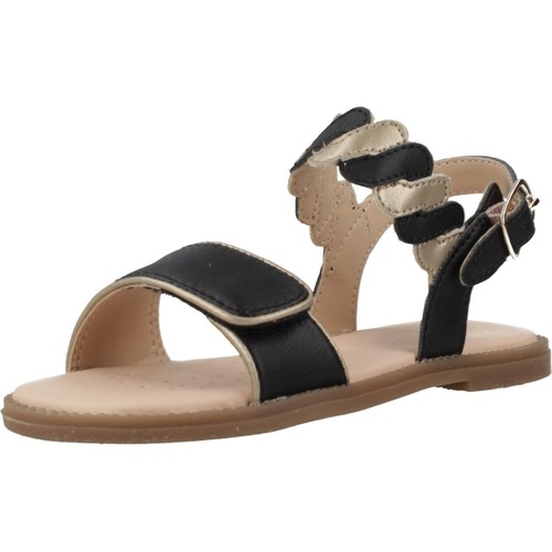Schuhe Mädchen Sandalen / Sandaletten Geox J SANDAL KARLY GIRL Schwarz
