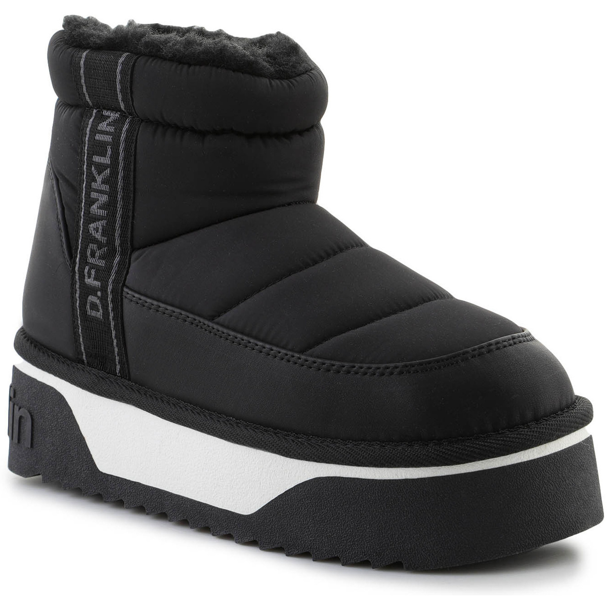 Schuhe Damen Boots D.Franklin Nordic V.2 Low Bomb DFSH371010-BLAC Black Schwarz