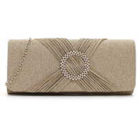 Taschen Damen Abendtasche und Clutch Tamaris Clutch TAS Amalia Brooch Gold