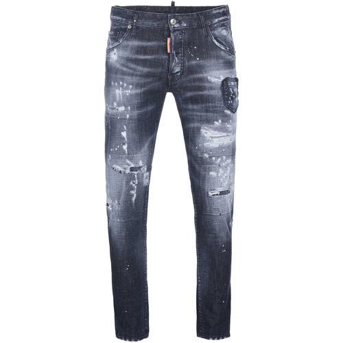 Kleidung Herren Straight Leg Jeans Dsquared S71LB1045-S30357-900 Schwarz