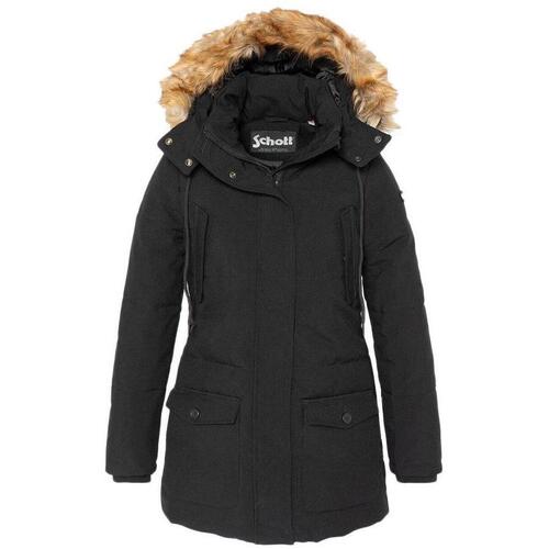 Kleidung Damen Parkas Schott JKTCAMILIAW Schwarz