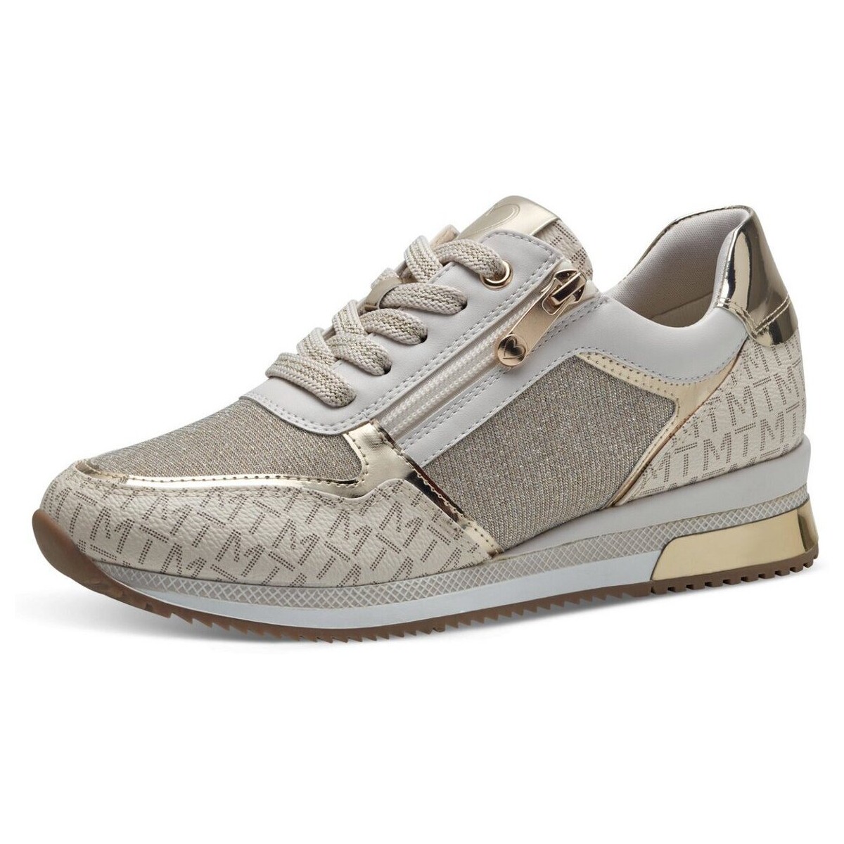 Schuhe Damen Derby-Schuhe & Richelieu Marco Tozzi Schnuerschuhe 23713 40C Beige