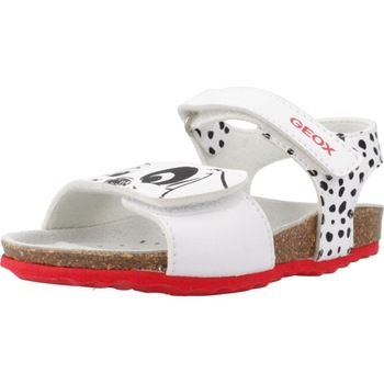 Schuhe Jungen Sandalen / Sandaletten Geox B SANDAL CHALKI GIRL Weiss