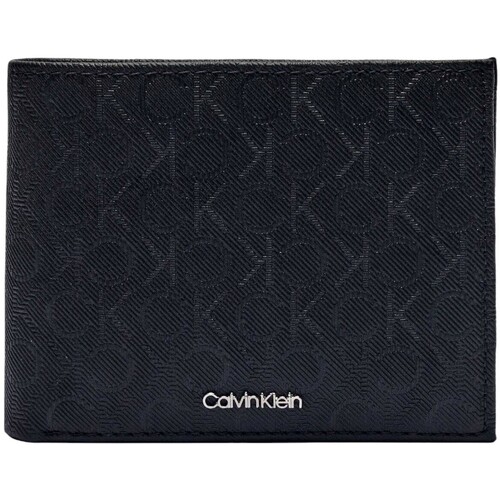 Taschen Herren Portemonnaie Calvin Klein Jeans CK MUST MONO BIFOLD 5CC W/COI K50K512703 Schwarz