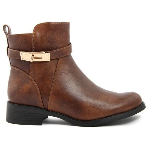 Schuhe Damen Low Boots Fashion Attitude Fag-ax8508 Braun