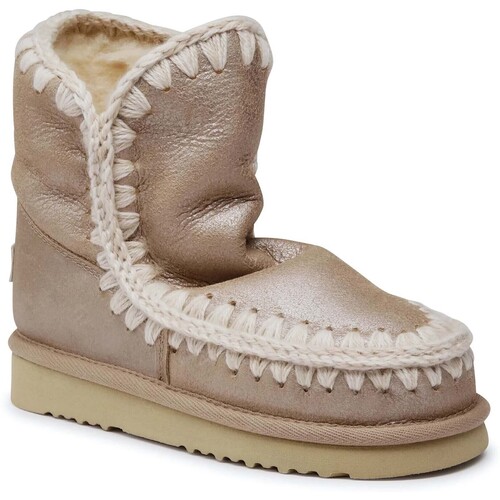Schuhe Damen Stiefel Mou  Gold