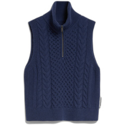 Kleidung Damen Pullover Armedangels Pull sans manche femme  Olaiaas Cable Blau