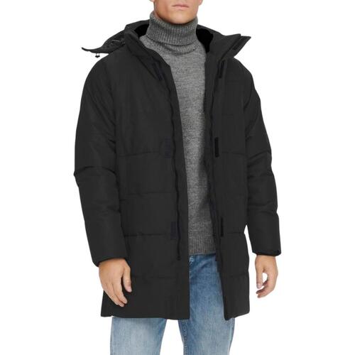 Kleidung Herren Mäntel Only And Sons  Schwarz