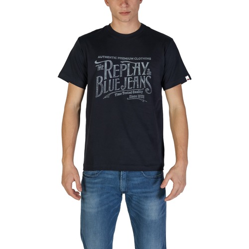 Kleidung Herren Langärmelige Polohemden Replay M3042.000.2660 Blau