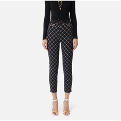Kleidung Damen Hosen Elisabetta Franchi PAS7151E2-685 Schwarz