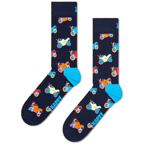 Unterwäsche Herren Strümpfe Happy socks MOTORBIKE SOCK Blau