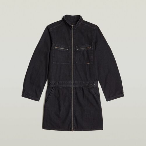 Kleidung Damen Kleider G-Star Raw D25363-D540 MECHANICS-G865 Schwarz