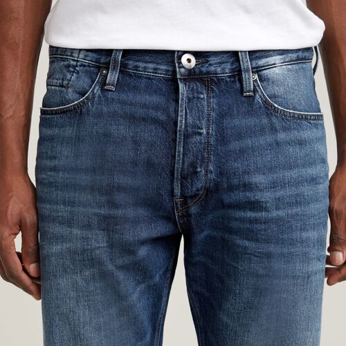 G-Star Raw D23691-D536 DAKOTA REGULAR STRAIGHT-WARN IN WATERSPOUTS Blau