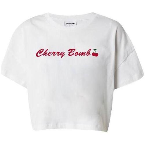 Kleidung Damen T-Shirts & Poloshirts Noisy May 27033901 Weiss