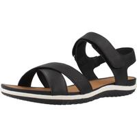 Schuhe Damen Sandalen / Sandaletten Geox D SANDAL VEGA Schwarz